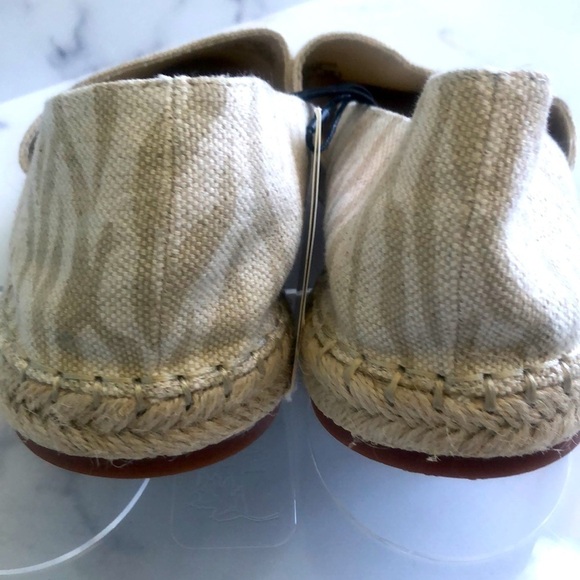 Zara Low Heel Cream  Zebra Animal Print Espadrilles Size EUR 41 US 10 NWT - Picture 6 of 11